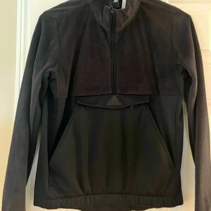 Adidas fleece pullover with front pocket